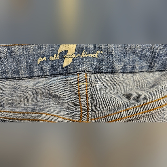 Seven 7 For All Mankind Women's A Pocket Flare Leg Jeans Blue Size 31 - Picture 10 of 10